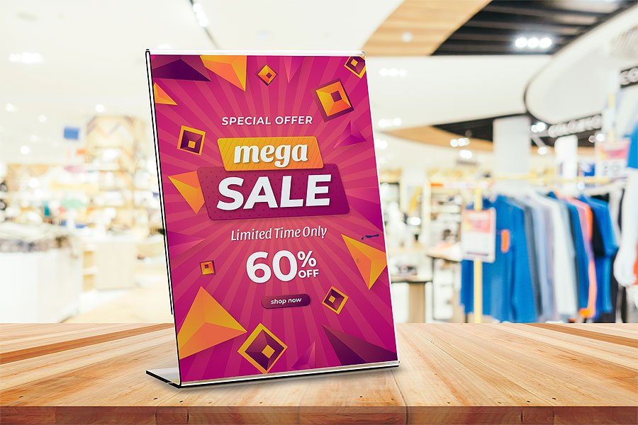 Acrylic Tent Card