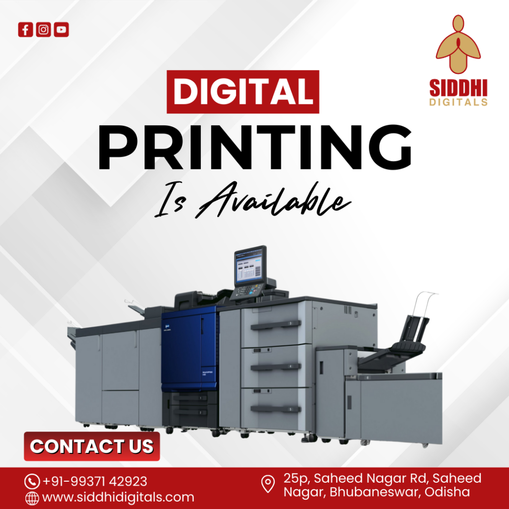DIGITAL Printing Is Available
