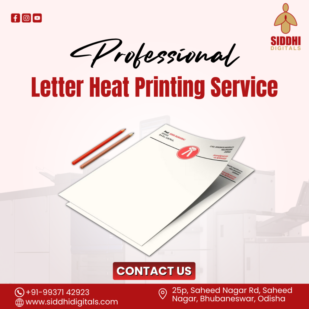 Professional Letter Heat Printing Service